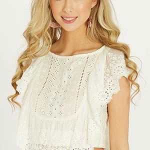 Altar'd State White Sydni Top